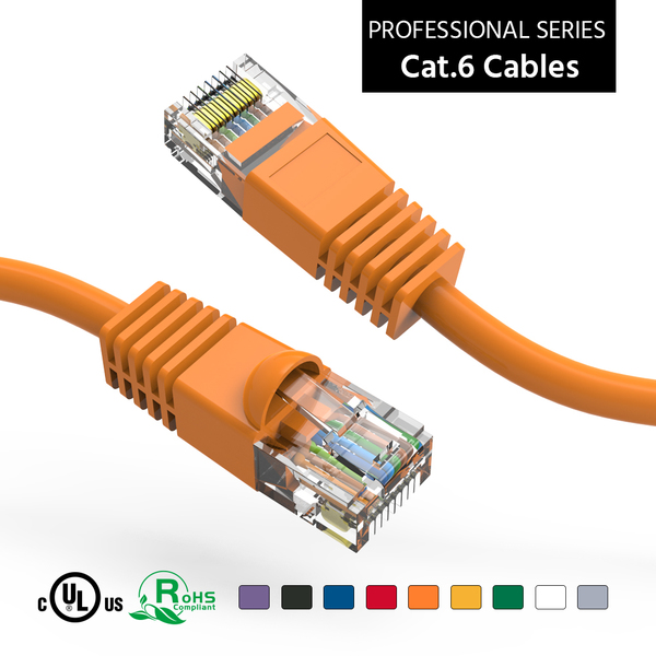 Bestlink Netware CAT6 UTP Ethernet Network Booted Cable- 10Ft- Orange 100706OR